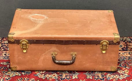 Vintage Leather Hardcase Suitcase