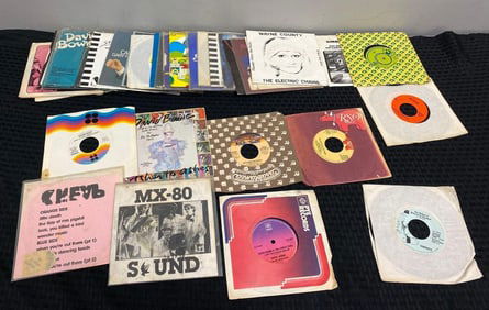 Group of Assorted 45 Rpm Records