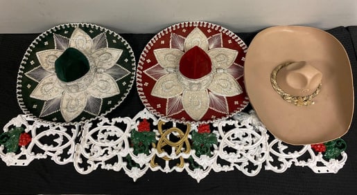 Group of Assorted Sombreros and more