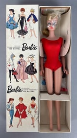 1962 Mattel Ash Blonde Ponytail Barbie Fashion Doll