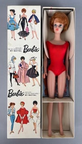 1960s Mattel Redhead Bubble Cut Barbie Fashion Doll
