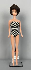 1958 Mattel Brunette Bubble Cut Barbie Fashion Doll