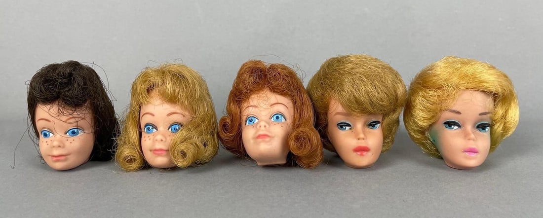 Group of Vintage Barbie and Midge Doll Heads (1 of 3)