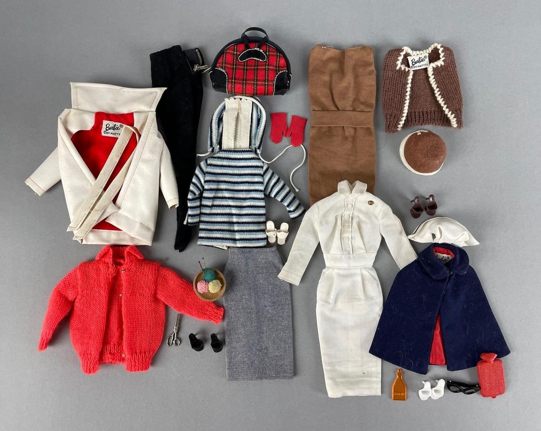 Group of 1960s Mattel Barbie Fashion Doll Outfits (1 of 3)