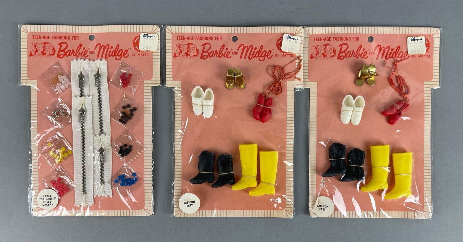 Group of 1963 Mattel Barbie and Midge Fashion Doll Accessories (1 of 2)