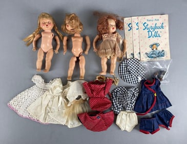 Group of Vintage Storybook Dolls and More