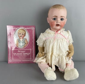 Antique J.D. Kestner Porcelain Head Hilda Doll
