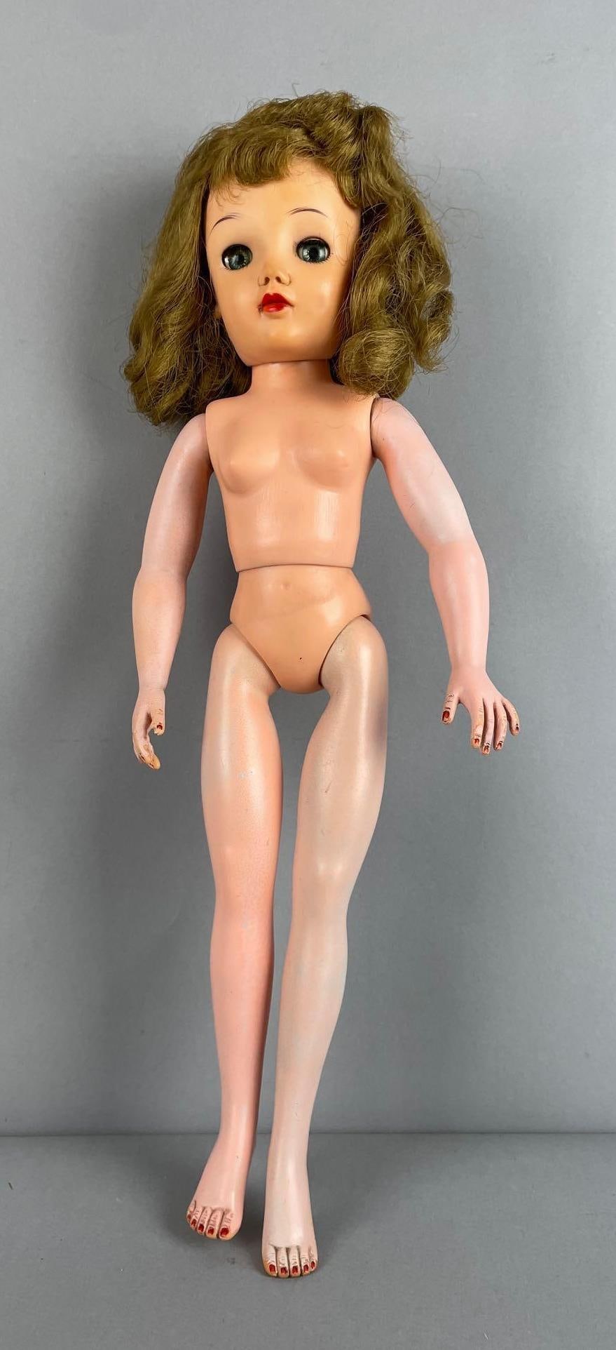 Vintage Ideal Miss Revlon Doll: One leg longer, 17 1/2"