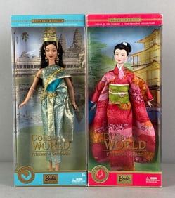 Group of 2 2003 Mattel Barbie Princess Fashion Dolls