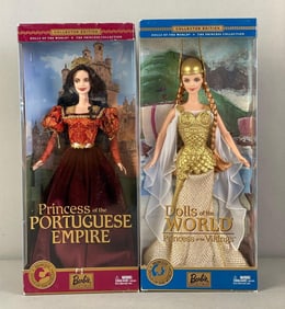 Group of 2 2003 Mattel Barbie Princess Fashion Dolls