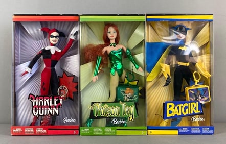 Group of 3 2004 Mattel Barbie DC Comics Fashion Doll