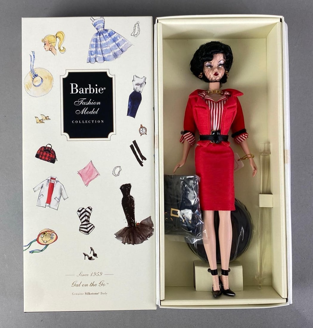 2008 Mattel Silkstone Barbie LE Gal On the Go Fashion Doll: Limited edition of 4200, in original box, doll measures 11 1/2” H
