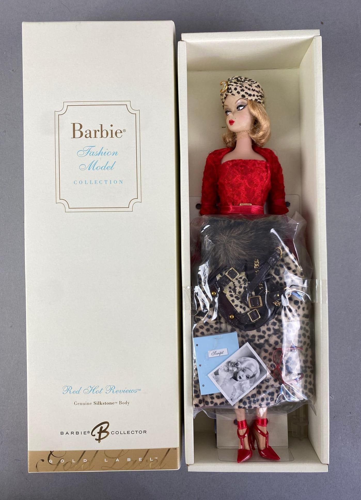 2006 Mattel Silkstone Barbie Red Hot Reviews Fashion Doll (1 of 2)