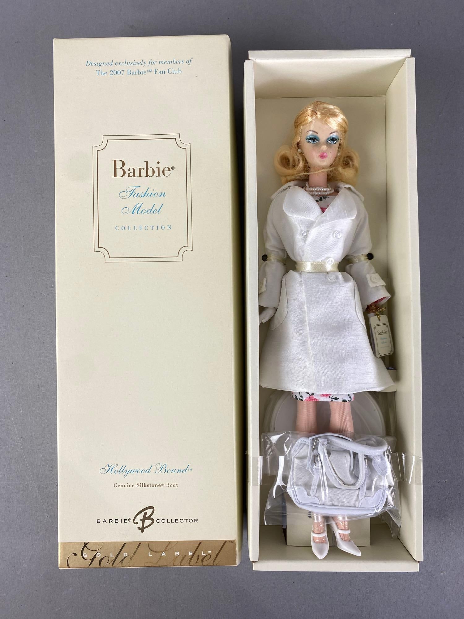 2006 Mattel Silkstone Barbie LE Hollywood Bound Fashion Doll: Fashion model collection, Gold label, in original box, doll measures 11 1/2” H