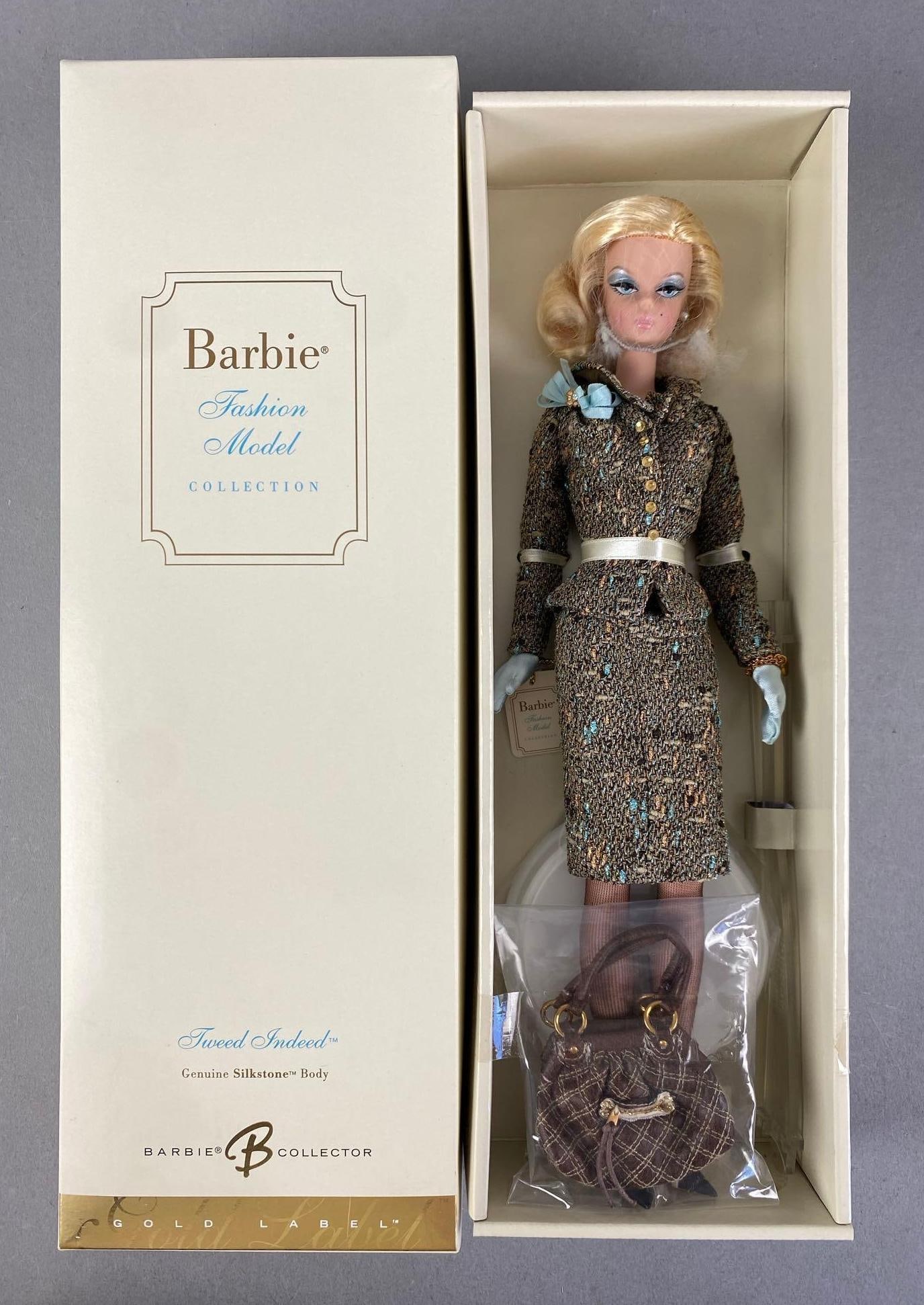 2006 Mattel Silkstone Barbie Tweed Indeed Fashion Doll: Fashion model collection, Gold label, in original box, doll measures 11 1/2” H