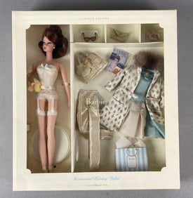 2001 Mattel Silkstone Barbie Continental Holiday Fashion Doll Giftset