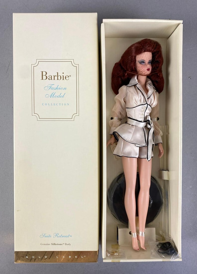 2004 Mattel Silkstone Barbie Suite Retreat Fashion Doll: Fashion model collection, Gold label, in original box, doll measures 11 1/2” H