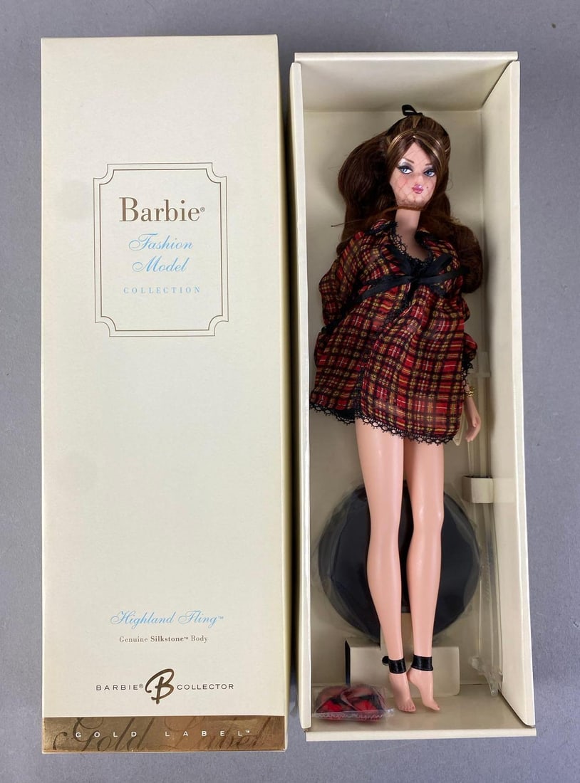 2005 Mattel Silkstone Barbie Highland Fling Fashion Doll: Fashion model collection, Gold label, in original box, doll measures 11 1/2” H