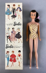 Vintage Mattel Barbie Bruenette Bubble Cut Fashion Doll