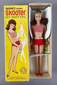 Vintage Mattel Skippers Friend Skooter Brunette Fashion Doll