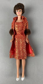 Vintage Mattel Barbie Brunette Bubble Cut Fashion Doll