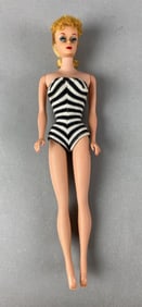 Vintage Mattel Barbie Blonde Ponytail Fashion Doll