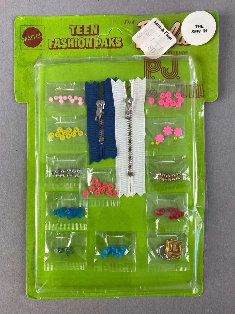 Vintage Mattel Barbie Teen Fashion Paks: complete, in original packaging
