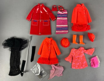 Group of Mattel Barbie Outfits and Accessories