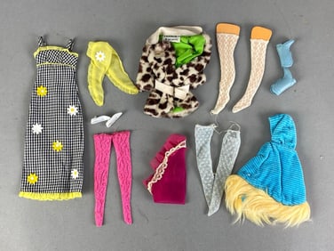 Group of Mattel Barbie Outfits and Accessories