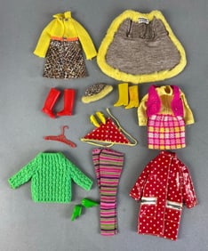 Group of Mattel Barbie Outfits and Accessories