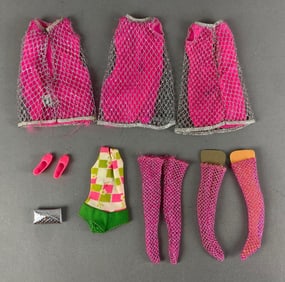 Group of Mattel Barbie Outfits and Accessories