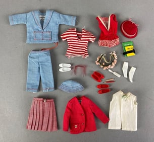 Group of Mattel Barbie Outfits and Accessories