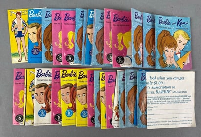 Group of Vintage Mattel Barbie Fashion Model Newletters