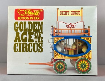 Steiff Golden Age of the Circus Playful Bears Wagon