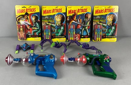 Group of Mars Attacks Toys
