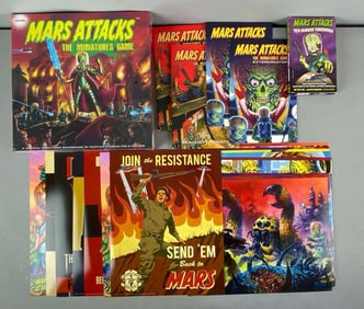 Group of Mars Attacks Items