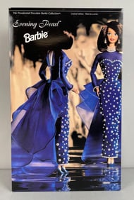 1995 Mattel Evening Pearl Presidential Porcelain Barbie Fashion Doll