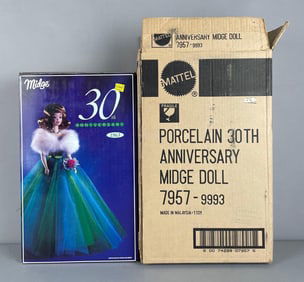 Mattel 30th Anniversary Porcelain Midge Fashion Doll
