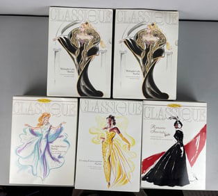 Group of Mattel Classique Collection Barbie Fashion Dolls