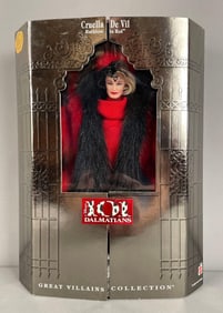 Mattel Cruella De Vil Ruthless in Red Barbie Fashion Doll