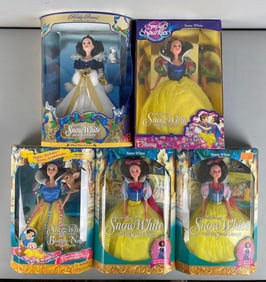 Group of Mattel Disney Snow White Barbie Fashion Dolls