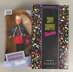 Group of 2 Mattel 1990s Barbie Fashion Dolls