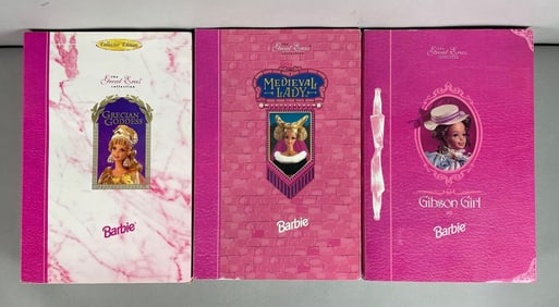 Group of Mattel Great Eras Collection Barbie Fashion Dolls