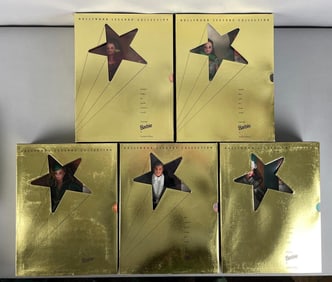 Group of Mattel Gone with the Wind Barbie Fashion Dolls