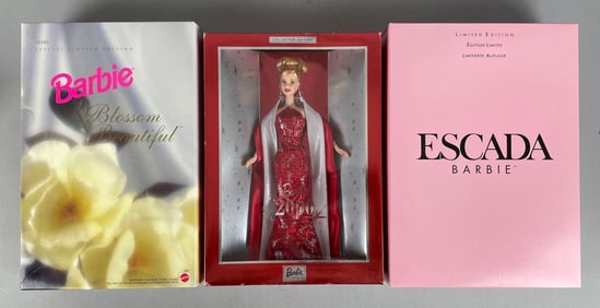 Group of Mattel Limited Edition Barbie Fashion Dolls