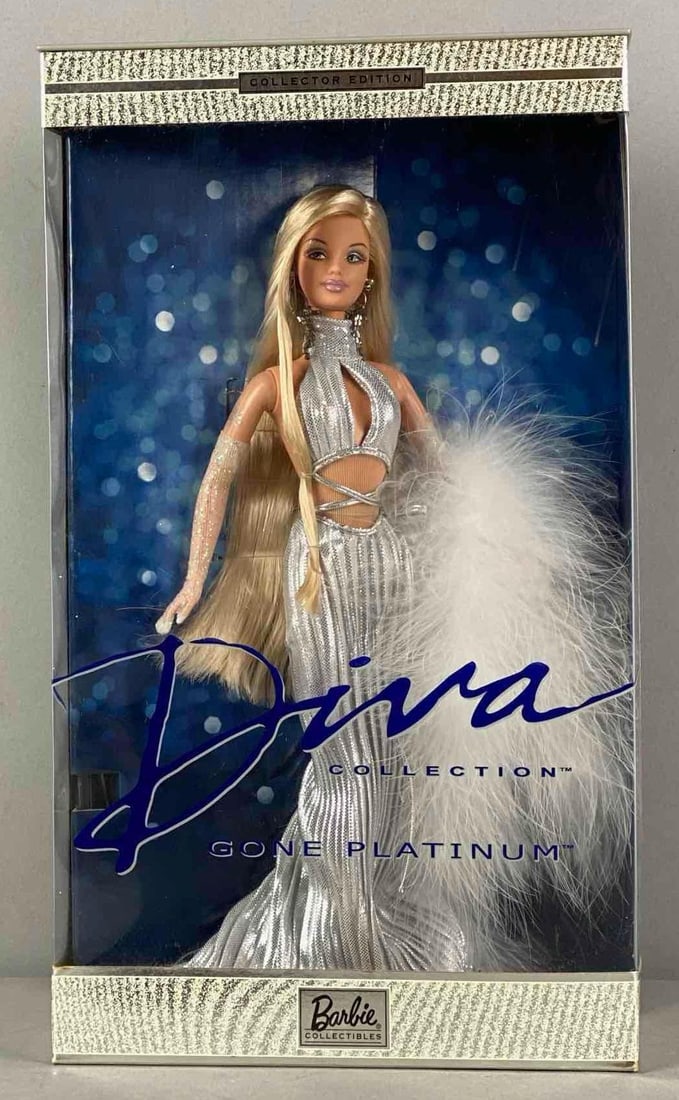 2001 Mattel Barbie Gone Platinum Fashion Doll: Sealed, Dive collection, doll measures 11 1/2” H