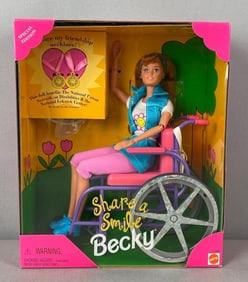 1996 Mattel Becky Share a Smile Fashion Doll