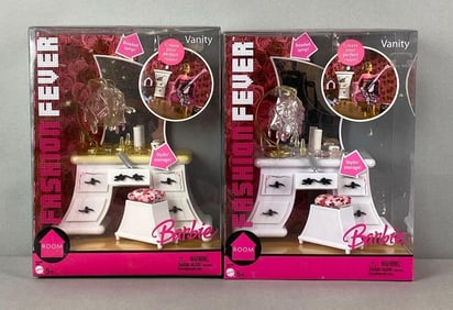 Group of 2 2005 Mattel Barbie Fashion Fever Vanity
