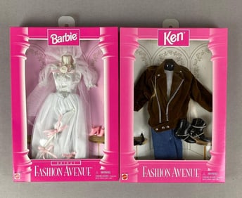 Group of 2 Mattel Barbie Fashion Avenue Outfits