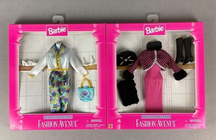 Group of 2 1996 Mattel Barbie Fashion Avenue Outfits